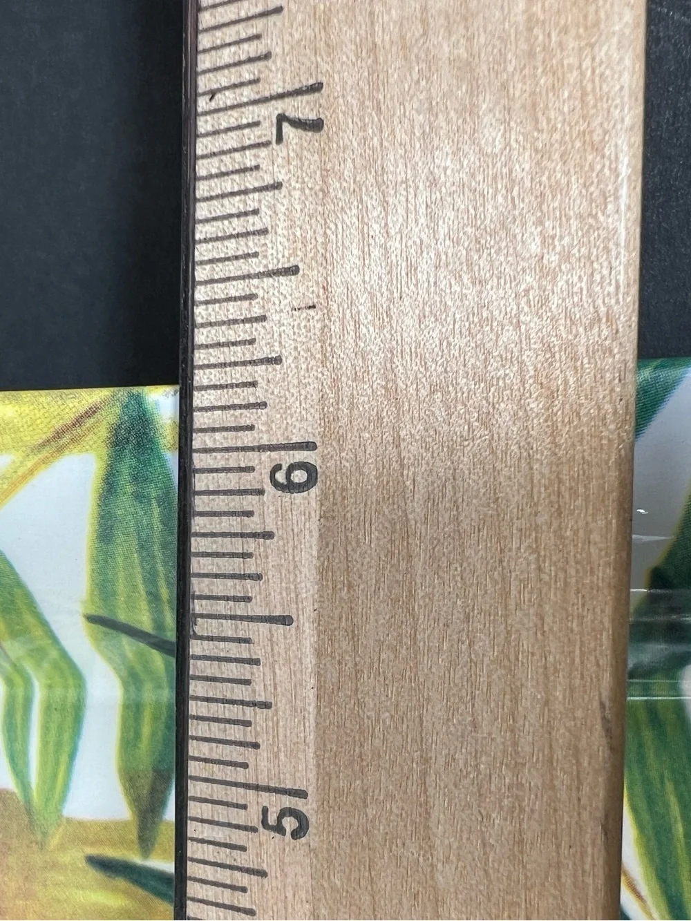Made in Italy Ceramic Bamboo Botanical Square Serving Plate 6”